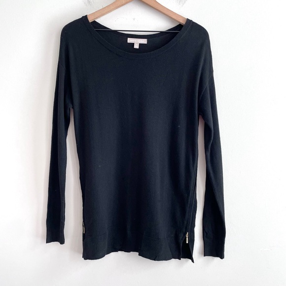 Banana Republic High Side Zip Slits Tunic Knit Sweater - Picture 2 of 12